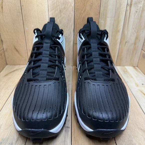 Nike Zoom Force Savage Pro 3 Shark Football Cleats Black/White FJ8163-002 Sz 14